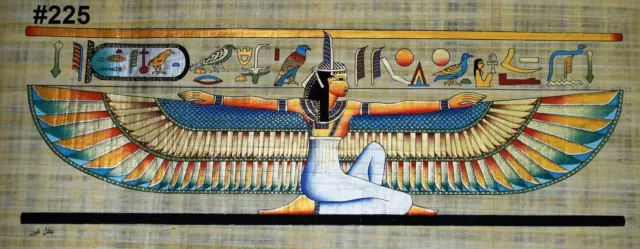 Handmade authentic Egyptian Papyrus art "ISIS" Art Paint