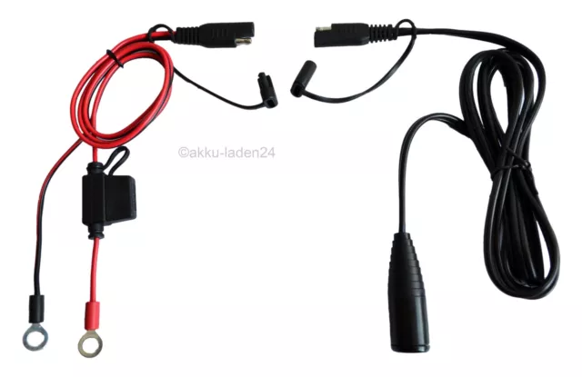 USB Motorrad Ladekabel spritzwassergeschützt 12V/5V 2A mit Bordstecker -  akku-laden24