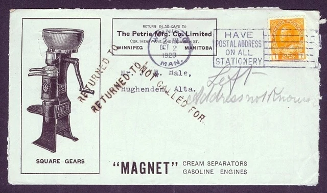 CANADA 1928 1c ADMIRAL MAGNET CREAM SEP ILLUSTR COVER