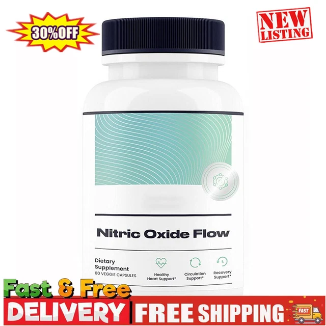 NITRIC OXIDE FLOW Blood Pressure Support Improve Circulation-Natures ...