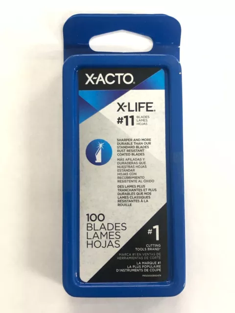 X-ACTO #11 X-Life Knife Tool Blades 100 Pack Cutting Hobby Arts Crafts Tools