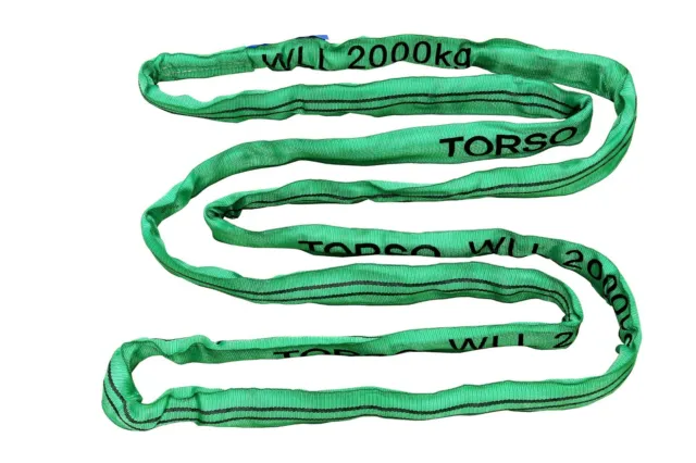 Imbracatura rotonda 2t nastro di sollevamento lunghezza 2 m verde RS22J imbracatura antiscivolo 02189