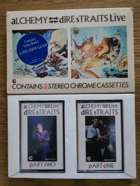 Dire Straits ‎Alchemy Dire Straits Live 2 x Cass. Album 1984 UK Issue Veryc 11