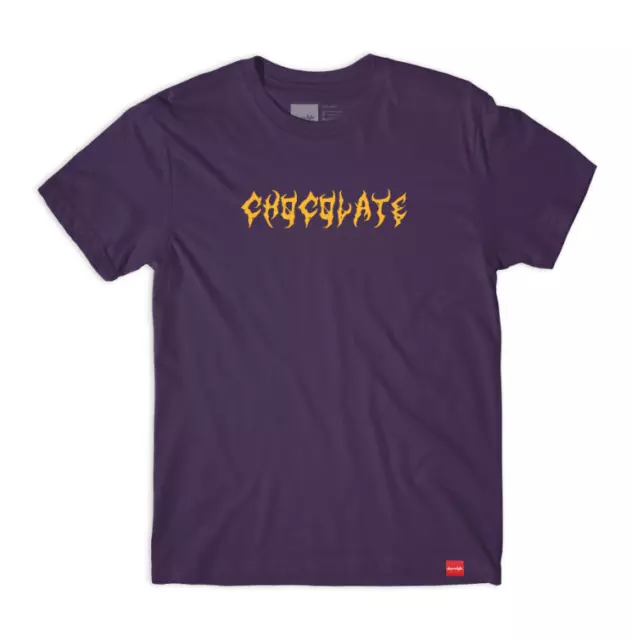 Chocolate Skateboards Metal Tee Tshirt Purple