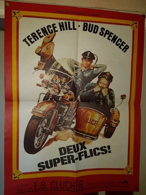 Affiche de cinéma Deux super flics 60X80 cm Terence Hill & Bud Spencer