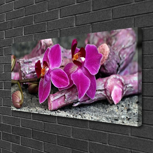 PHOTO SUR TOILE Tableau Image Impression 120x60 Floral Fleur EUR 59,99