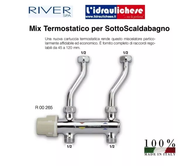 Miscelatore Termostatico River Sottoscaldabagno Minicastor R00265