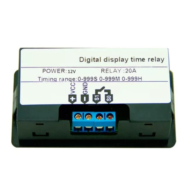DC 12V Timer Cycling Module Digital Display Time Delay Relay Timing Switch 2