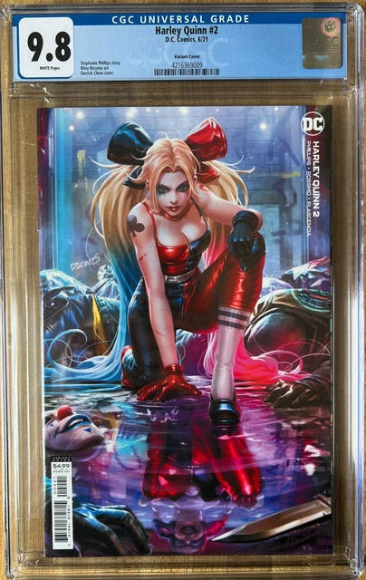 Harley Quinn #2 2021 High Grade CGC 9.8 Derrick Chew Variant Cover! White pages!