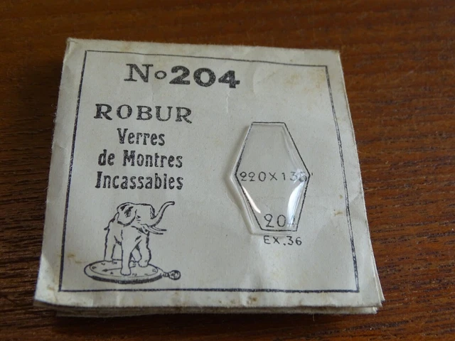 Verre ROBUR plexi n° 325 pour montre 20.5 x 20.5 mm