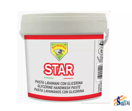 Pasta Lavamani 4Kg Sapone Star Detergente Sgrassante Mani Per Officine