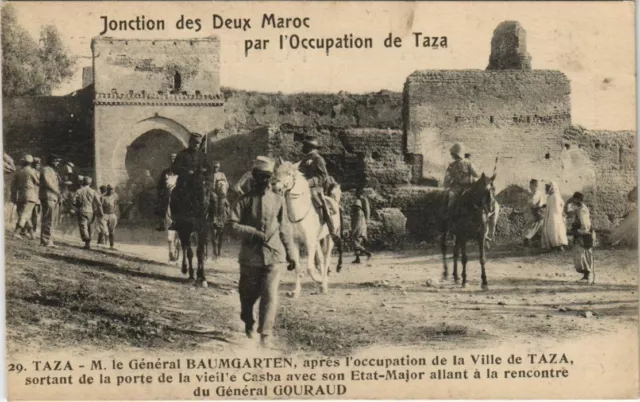 CPA AK MAROC TAZA M. Le General Tree Garden (10005)