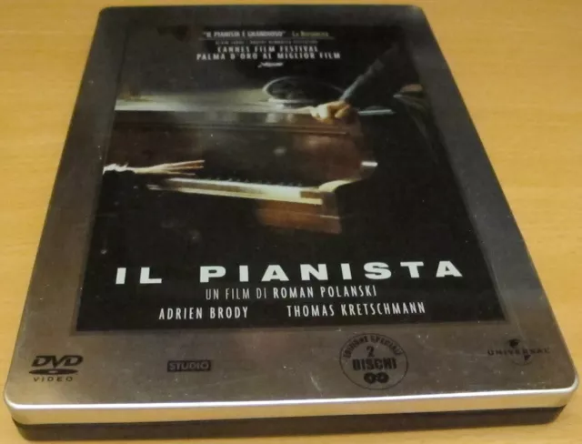 Il pianista Roman Polanski Adrien Brody DVD steelbook Imbustato PERFETTO!