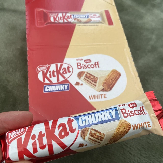 KIT KAT CHUNKY White Lotus Biscoff 24 x 42g FULL CASE UNOPENED LIMITED ...