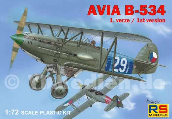Avia B-534 I.version, RS-Models 1:72 (92067) Plastikmodellbau
