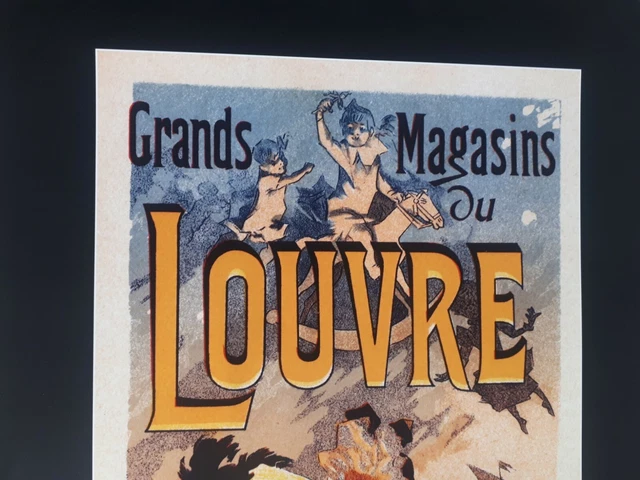 Werbeplakat GRANDS MAGASINS du LOUVRE Jouets Etrennes Reproduktion a Erbschaft