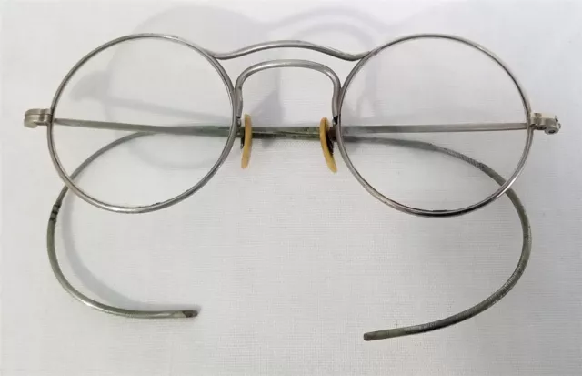 Antique Round Eyeglasses Spectacles Vintage