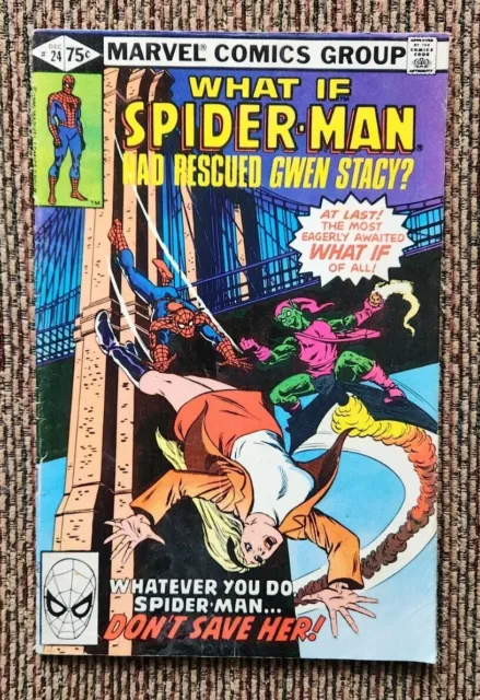 What If Spider-Man Rescued Gwen Stacy #24 Vintage Bronze Age Direct Edition VHTF