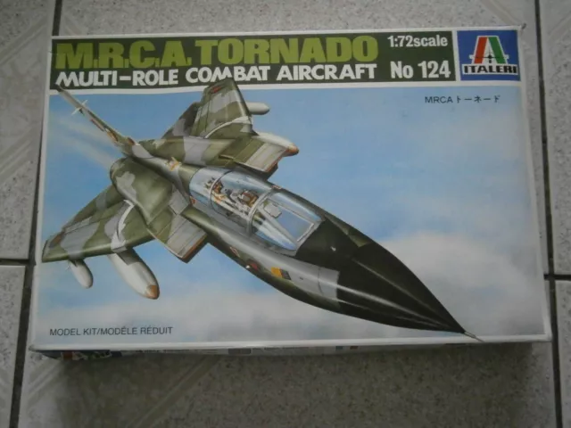 MAQUETTE AVION MRCA TORNADO MULTI-ROLE COMBAT ITALERI N°124 - 1/72 - 1.72eme