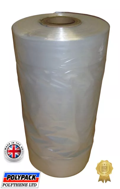 Clear Polythene Plastic Garment Covers Film Dry Cleaners Bags - Rolls Are 12.5Kg 3