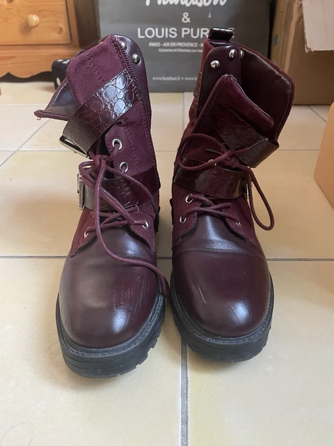 Bottes Mexicaines Santiag En Cuir 100% Faites Main - Pointure 37 Neuves