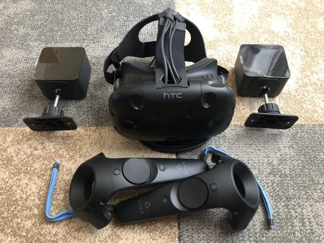 Used HTC VIVE VR Virtual Reality with accessories