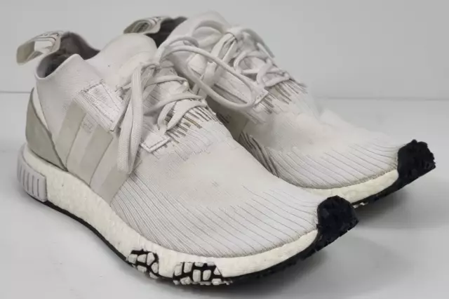 ADIDAS NMD RACER Primeknit PK All White SHW 675001 Mens Size 8.5 US 44.99 PicClick AU