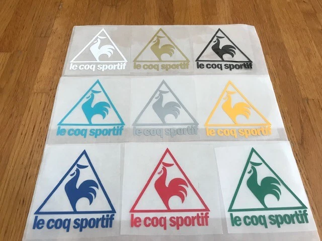 Lot De 9 Patches Publicitaires Vintage Le Coq Sportif – 6,5 X 7,5 Cm – Années 70