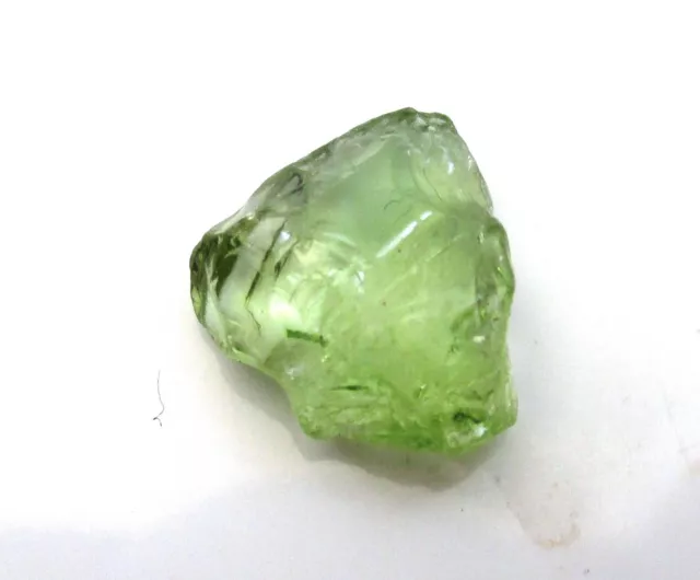 3.77 ct Pastel Green Chrome Tourmaline facet rough Dravite - Merelani Tanzania