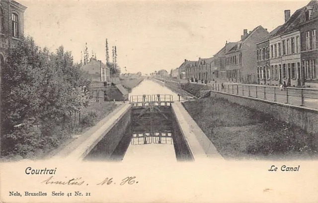 België - KORTRIJK (W. Vl.) Le Canal - Uitg. Nels Serie 41 N. 21