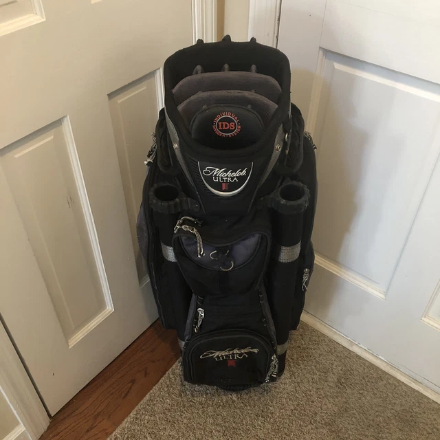 MICHELOB ULTRA GOLF Bag 14Way Divider Cart Bag With Strap Black EUR