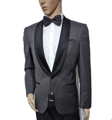 BNWT Hugo Boss Mainline Mens Slim Fit Shawl Tuxedo Suit UK 38R W32 L32 RRP £995