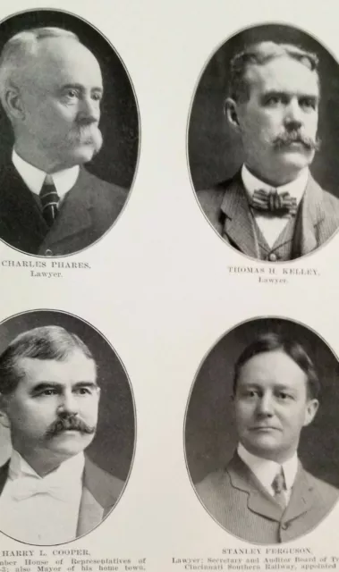 Notable Cincinnati Men of 1903 Photos LAWYERS Phares Kelley Cooper Ferguson D8