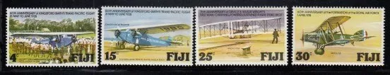 FIJI Aviation MNH set