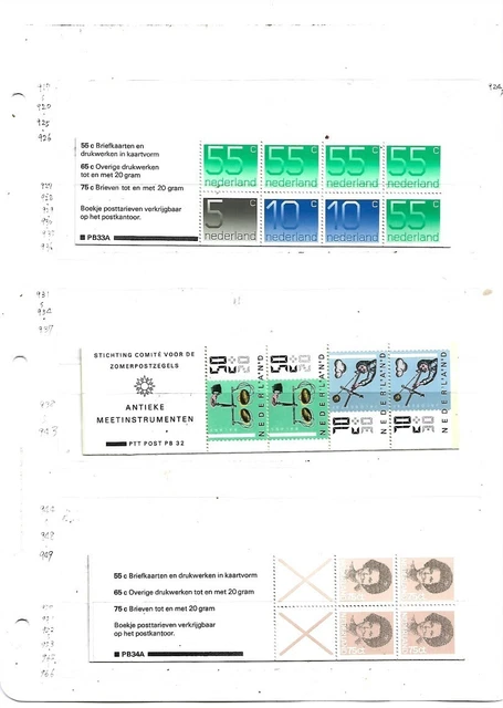 TOP NEEWS EXCLU .3 carnets neuf PAYS -BAS . 2scans ++++