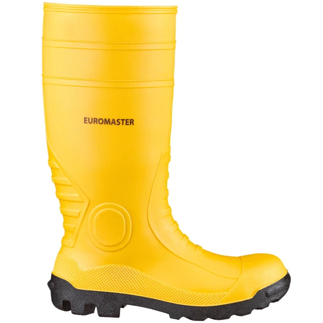 PVC S5 Gummistiefel EUROMASTER Stiefel gelb Arbeitsstiefel Baustiefel