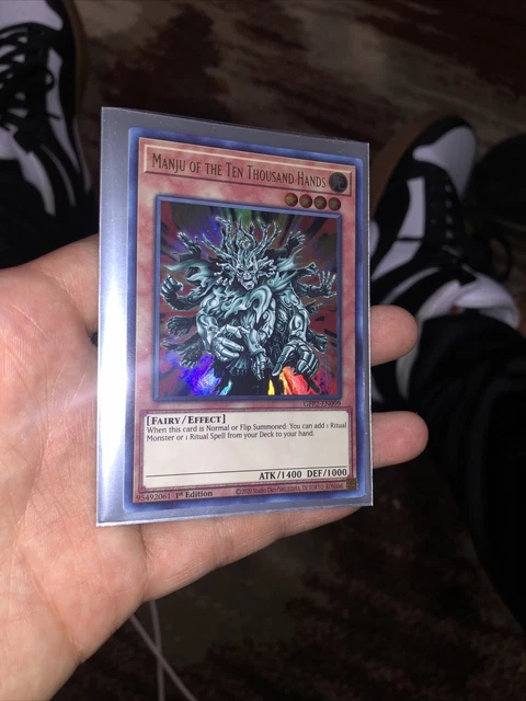 🔥 Yugioh GFP2-EN099 Manju of the Ten Thousand Hands ULTRA RARE NM 1ST ED X1