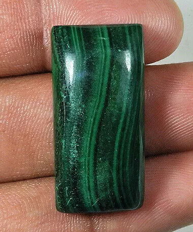 73 ct. Cabine rettangolari in malachite verde naturale Incredibili! Pietra...