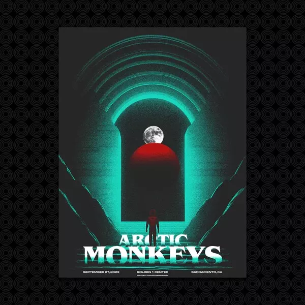 Arctic Monkeys Poster 9/27/2023 Golden 1 Center Sacramento CA