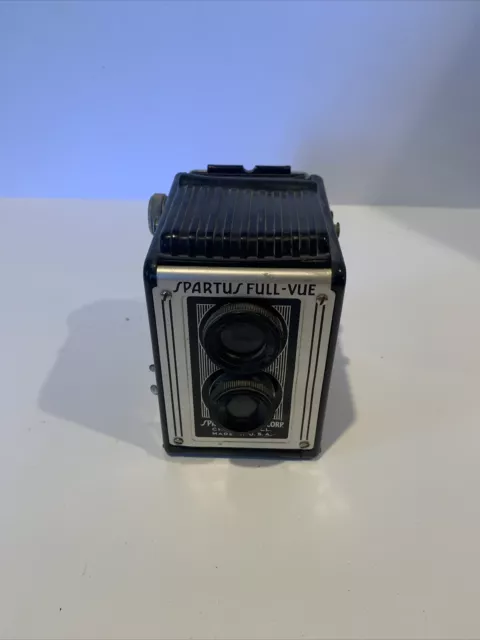 Vintage Spartus Full-Vue Box Camera Top View.  Not Working Or For Parts