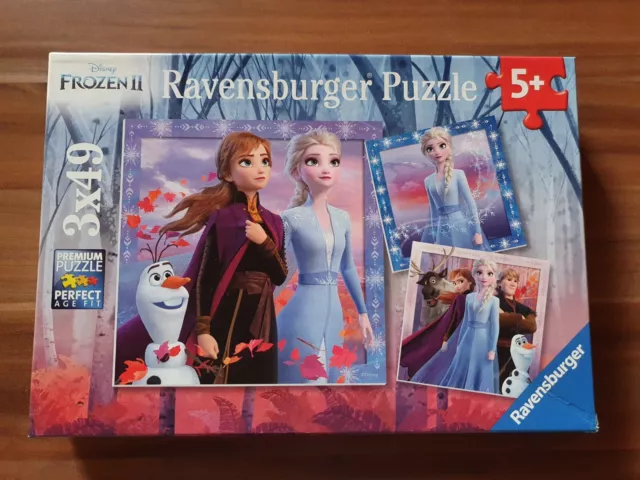 Ravensburger Disney Frozen 2 Eiskönigin Puzzle 3x49 Teile Elsa Anna Olaf ab 5 J.