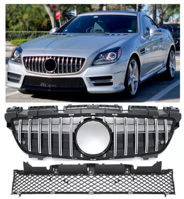 Grille Sport fits for Mercedes R172 SLK 2011-2015 PANAMERICANA GT LOOK