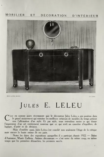 Rare revue mobiliers Arts décoratifs 1924 Jules Leleu Edgard Brandt... Art déco 3