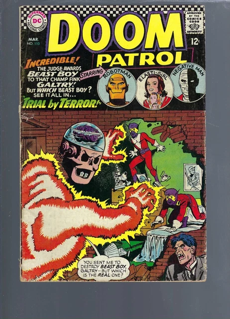 Doom Patrol  110   -  1964 Series - Silver Age  Dc Comics