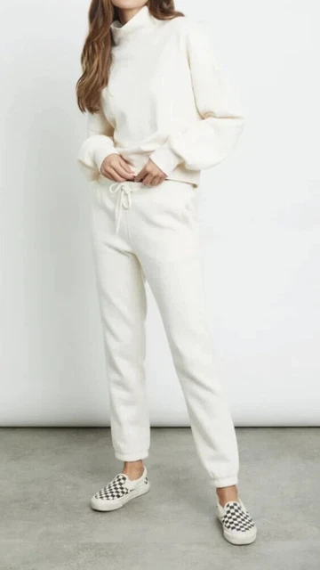 Rails da Corsa Set Pantaloni Tuta Felpa Maglia Maglione Riposo - Bianco Inverno