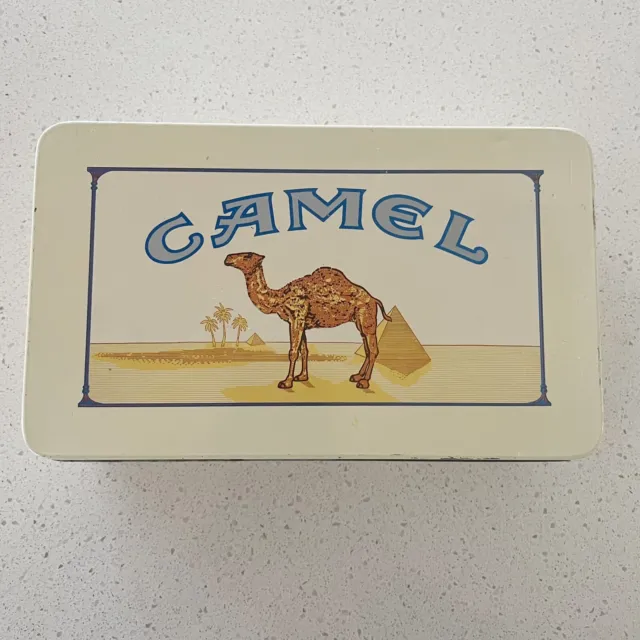 Very Vintage Camel Cigarette Tin Metal Original Box Rectangle
