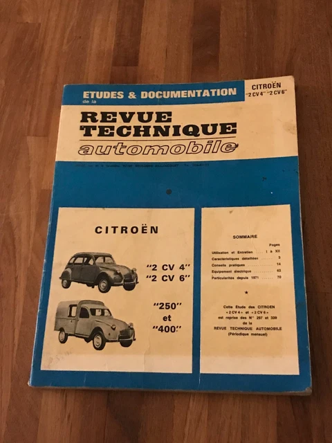 revue technique automobile Citroën 2 CV 4 et 6  1975