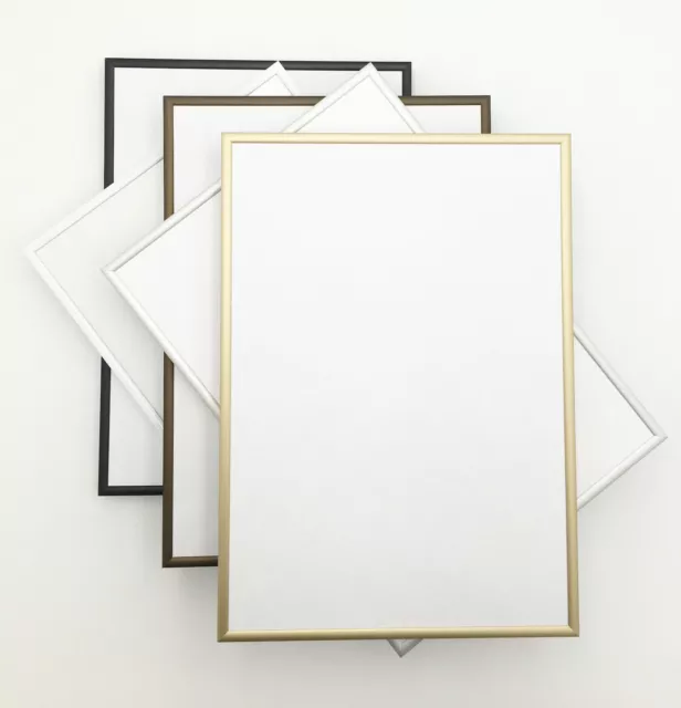 Black Picture Frame for Posters Photos A4, A3, A2, A1, 70x100, 24x36 Metal Frame