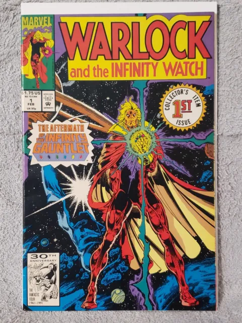 WARLOCK AND THE INFINITY WATCH #1  (Feb 1992, Marvel) HI GRADE STARLIN/AUSTIN