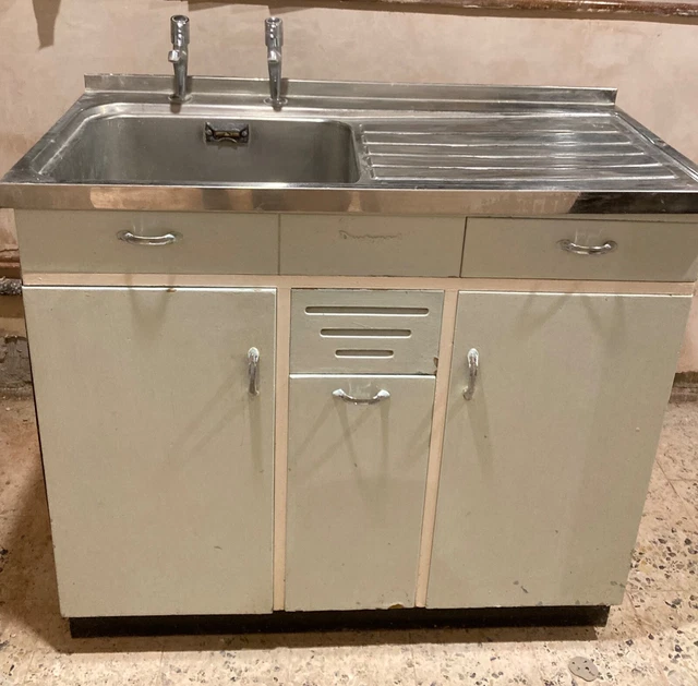 VINTAGE/RETRO/MID CENTURY DAIRY Maid kitchen freestanding sink unit